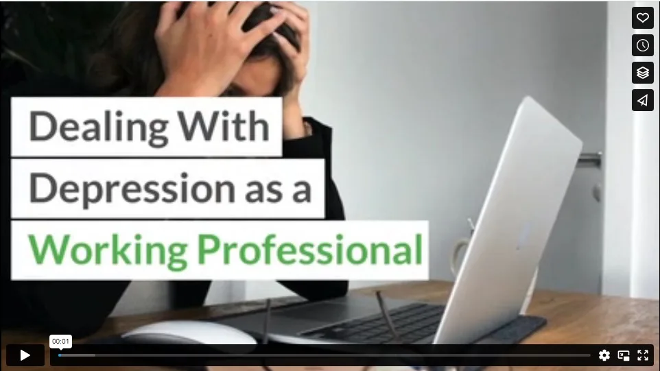 Dealing With Depression as a Working Professional